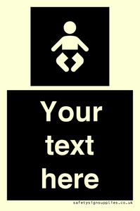 Custom information: black panel baby change